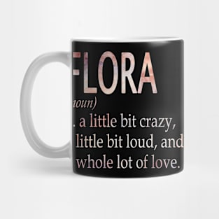 Flora Girl Name Definition Mug